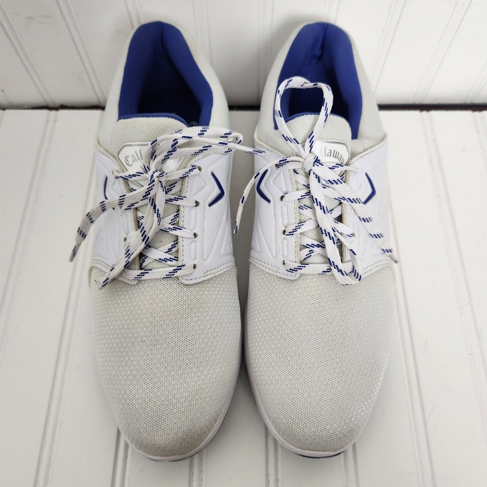 Callaway Imperial Mens Size 10.5 Blue/White Lace Up Athletic Golf Shoes CG123WB - Picture 2 of 16